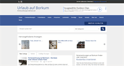 Desktop Screenshot of ferienwohnungen-borkum.net