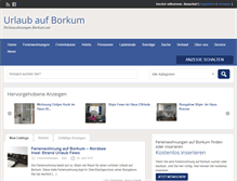 Tablet Screenshot of ferienwohnungen-borkum.net